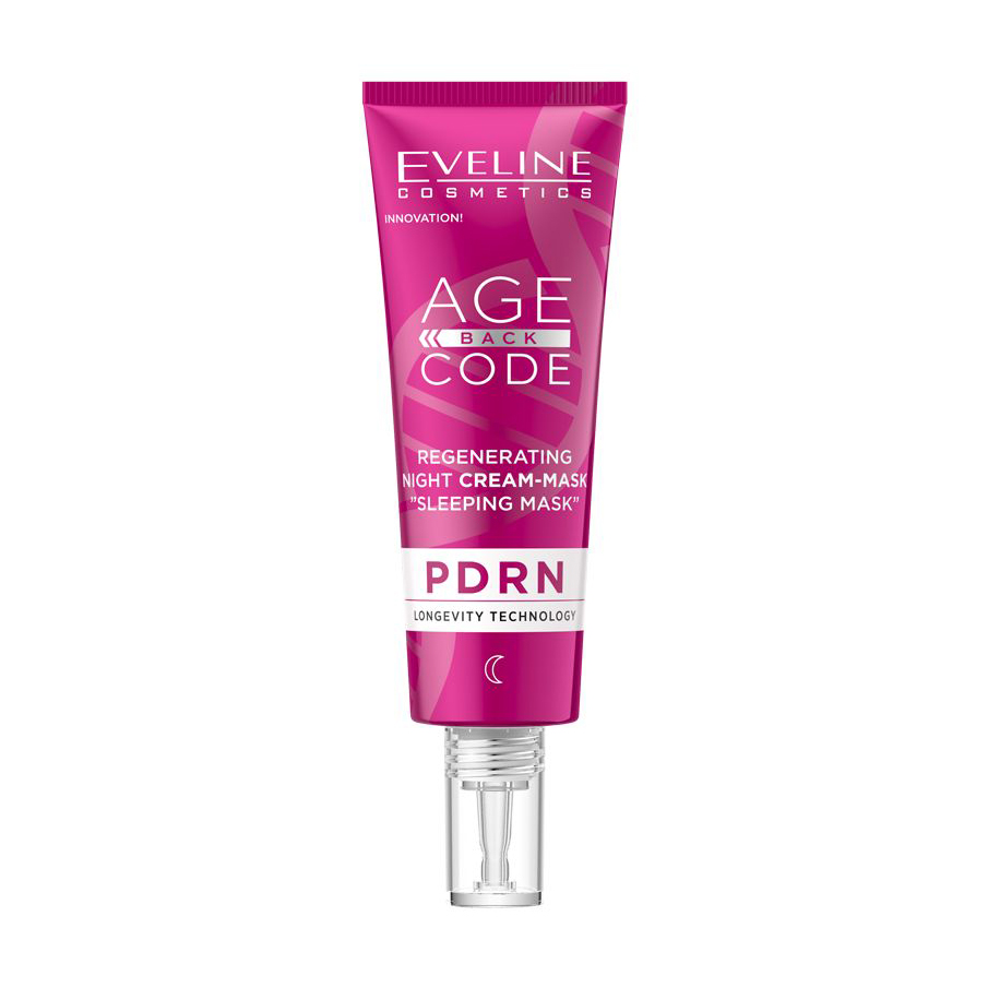 Нічна регенерувальна крем-маска для обличчя Eveline Cosmetics Age Back Code Regenerating Night Cream-Mask Sleeping Mask, 40 мл